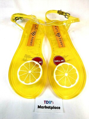 Katy Perry Lemon Scented Geli Women’s Jelly Sandals Size