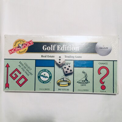 Monopoly Golf Edition Board Game NEW 1996 USAopoly Pebble Beach Pinehearst NIP