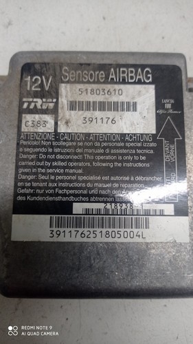 CALCULATEUR CENTRALE AIRBAG FIAT PANDA II 169 51803610 - 第 2/4 張圖片