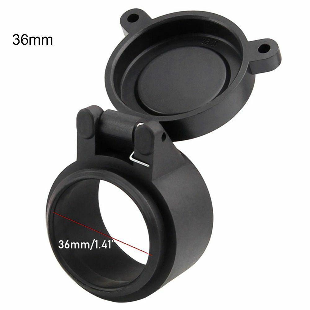 Rifle Scope Lens Cover Flip Up Cap Quick Spring Protection Objective