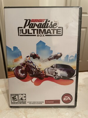 2009 Burnout Paradise The Ultimate Box PC DVD Rom Sealed Brand New NOS EA Games