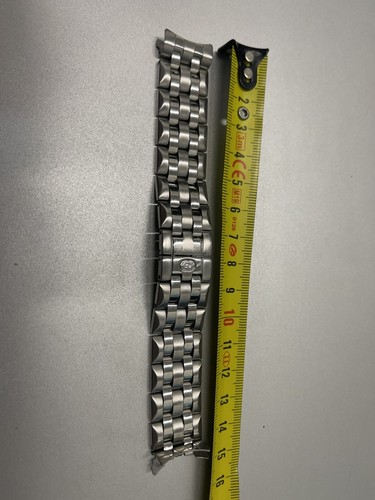 BRACCIALE LORENZ VINTAGE IN ACCIAIO PIENO ANSA 19 MM CONDIZIONIE MISURE IN FOTO - Foto 5 di 6