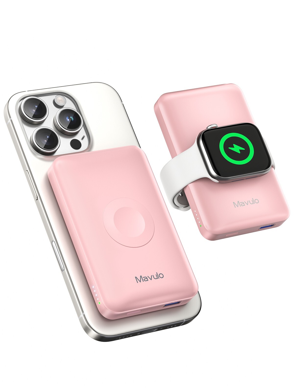 Wireless Portable Charger for iPhone ,Apple Watch,10000mAh Magnetic Power Bank