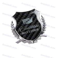 Carbon Fiber Metal Car Front Body Trunk Rear Side Emblem Sticker for CADILLAC X2