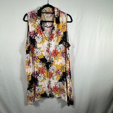 Cupio Curvy Women's Sleeveless . Dress 100% Rayon Sz 1x