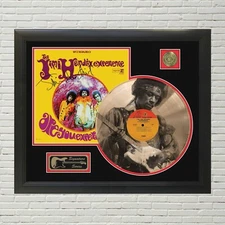 Jimi Hendrix - Are You Experienced  Custom Etched Reproduction Signed LP Display