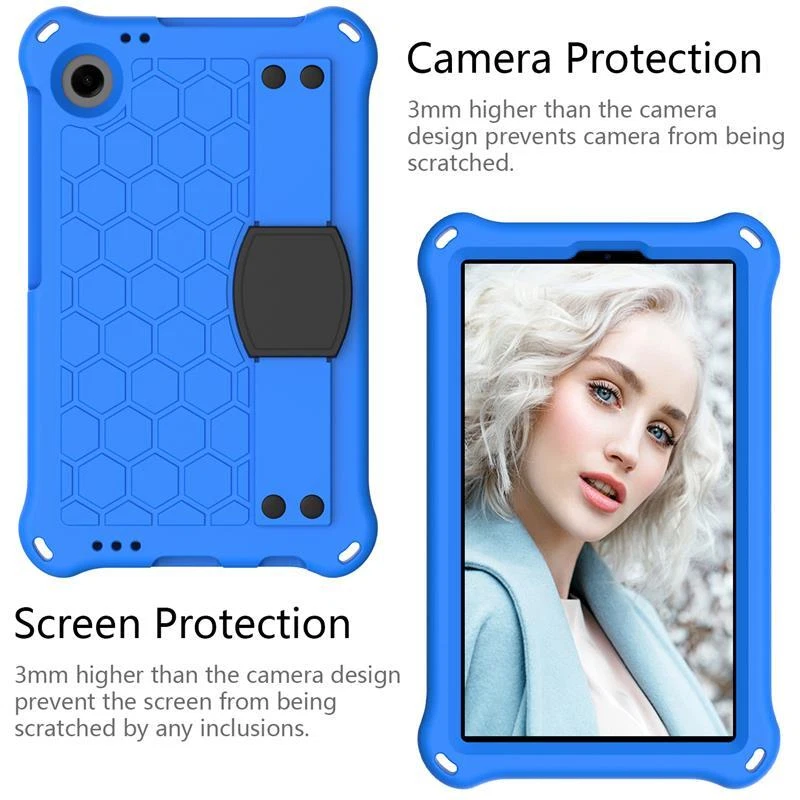 Alcatel Joy tab2 2020 9032Z / 3T 8.0 in Kids Case Shockproof Stand Strap Cover - Image 3 of 4