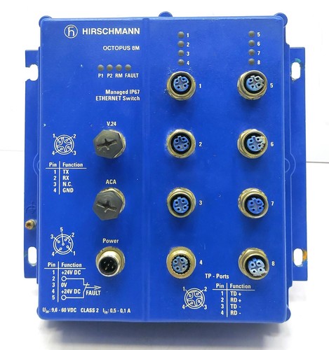 Hirschmann OCTOPUS 8M (GM) Verwaltet IP67 Ethernet Switch 18384 - 第 3/10 張圖片
