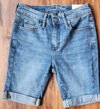 Universal Thread Size 2 BLUE Denim Hi-Rise 9" Inseam Bermuda Shorts