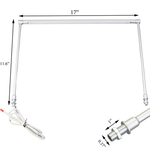 Horizontal Showcase LED Light 17" 28" Standing Pole for retail display - Picture 2 of 7
