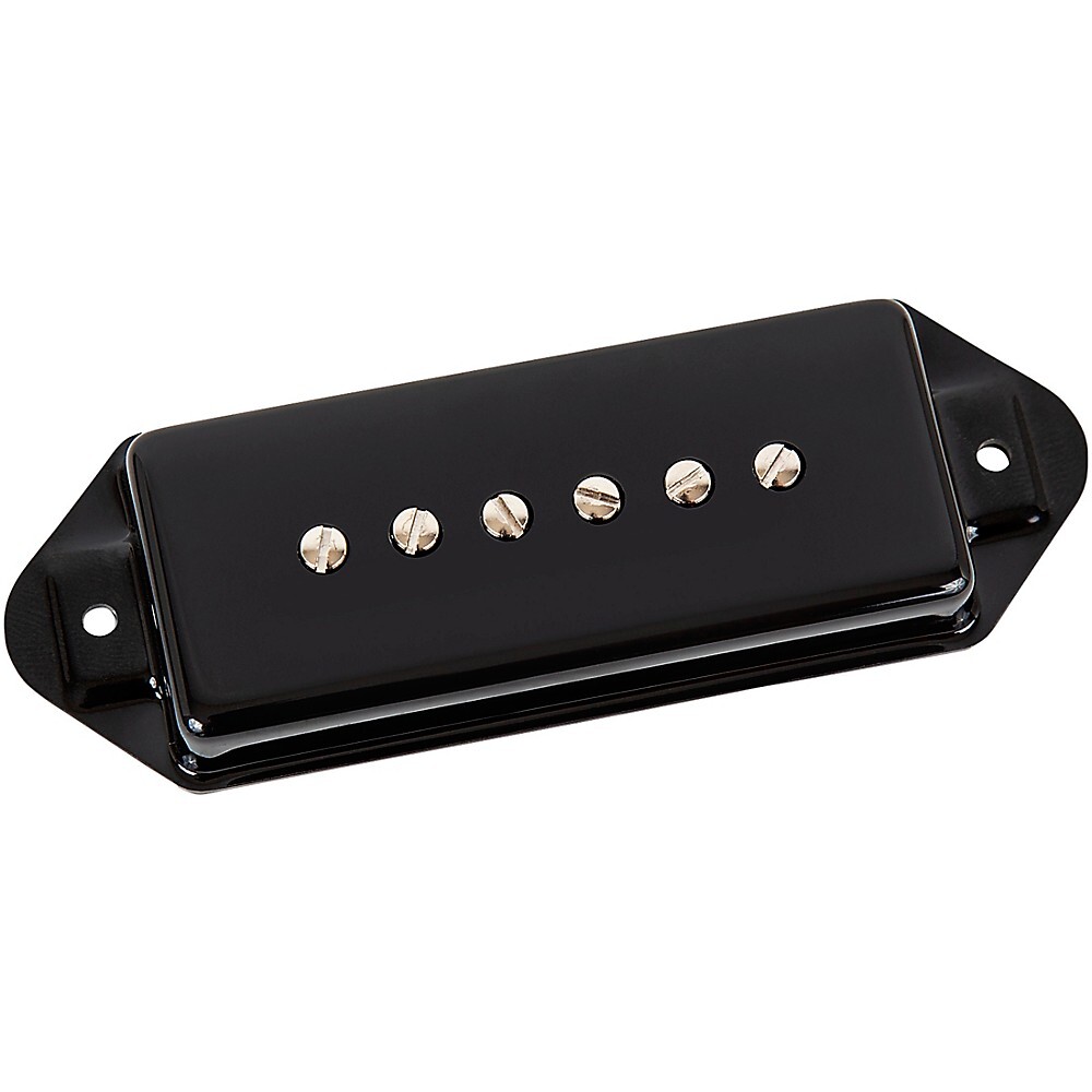 Звукосниматель Seymour Duncan Hot P90 с глушителем и собачьими ушами, Черный мост
