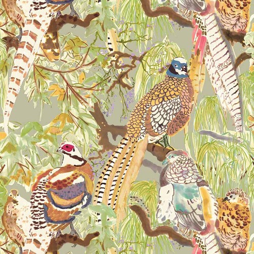 Game Birds Wallpaper by Mulberry Home