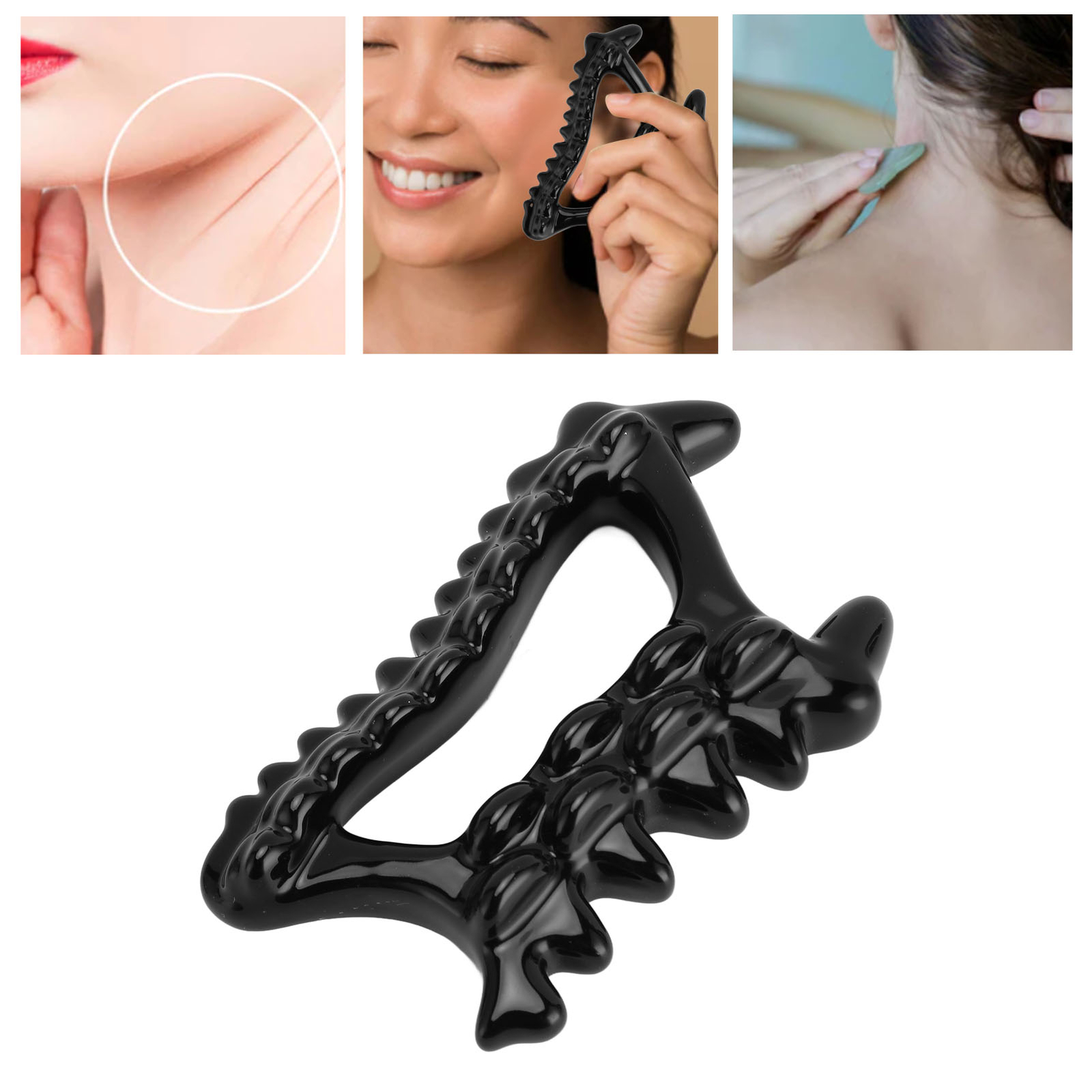 Gua Sha Tool Ceramic Soreness Relief Lymphatic Drainage Face Body Scraper Ma SLK - Picture 9 of 12