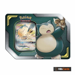 Details About Pokemon Tag Team Tin Eevee Snorlax Gx Trading Card Game New Sealed Cards
