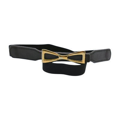 Fashion Womens Elastic Metal Waist Belt Gold Chain Belt Female Bow Buckle Belts For Ladies Dresses Gm003 I2610214662