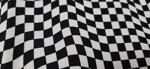 Timeless Treasures Fabrics Inc. GM-C 5813 Black White Wavy Checkered 43.5"x4 Yds - 第 7/11 張圖片