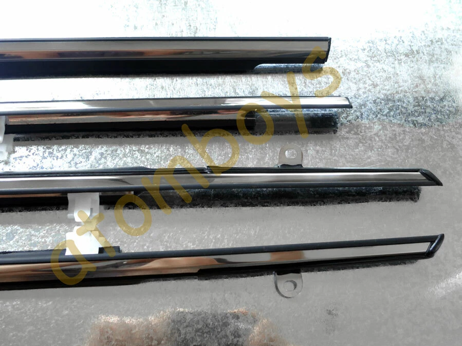 PARA TOYOTA COROLLA AE100 AE101 VENTANA VIDRIO SELLOS PUERTA CINTURÓN CROMO RESISTENTE A LA INTEMPERIE Foto 2 de 4