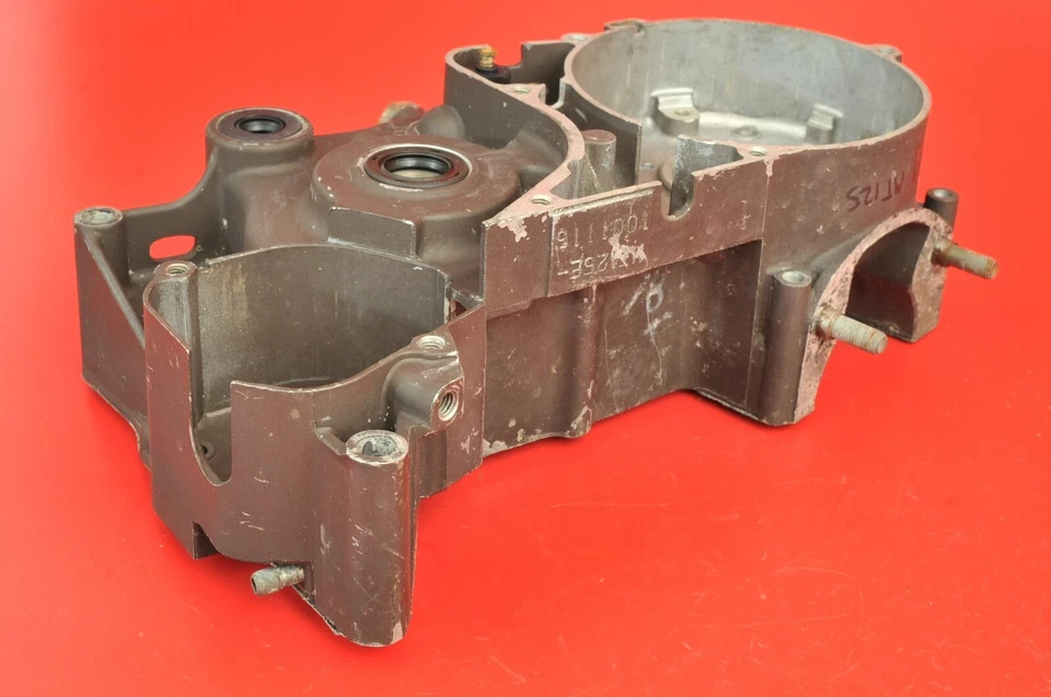 Honda MT125 MT 125 1979 Elsinore motor izquierdo derecho cárter cárter mitad Foto 4 de 4