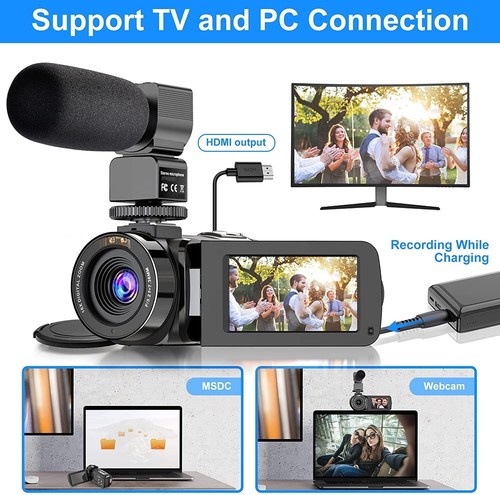 Camara para youtube camaras de youtuber Ultra HD 16X Con micorfono estabilizador - Picture 7 of 8