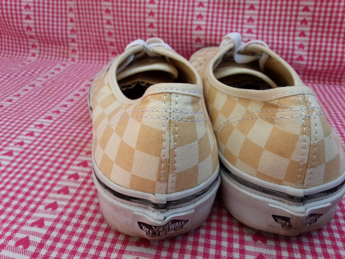 Vans hotsell apricot checkerboard