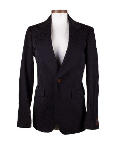 COMME DES GARCONS HOMME PLUS 2014 BLACK POLYESTER LEOPARD PRINT 2-PIECE SUIT - Picture 2 of 14