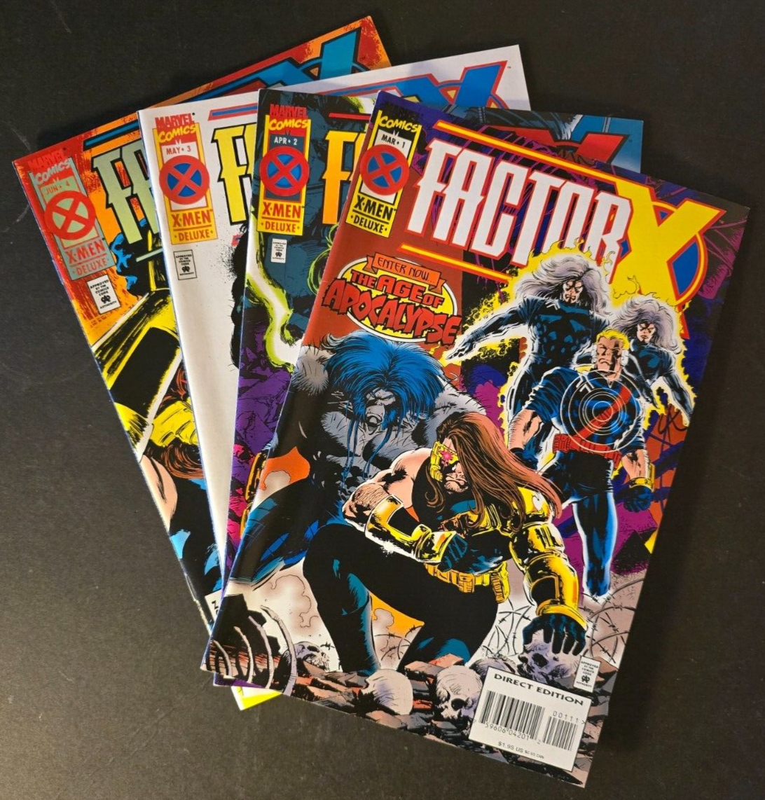 FACTOR-X #1-4 (1995) -VFN/NM - Back Issue