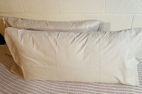 Williams-Sonoma Home 2 King Pillowcase Sand Beige Color All Cotton - Picture 3 of 12