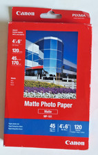 Canon PIXMA Matte Photo Paper 4 x 6 45 lb. White 120 Sheets/Pack MP-101