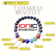 8mm Beaded 7 Chakra Bracelet Natural Gemstone