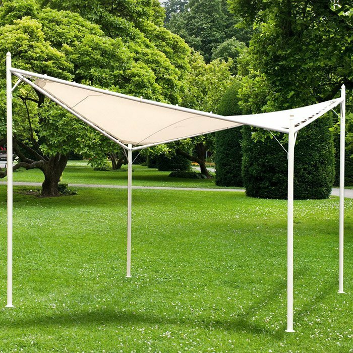 Gazebo Vela con telo 3.60×3.60 m - H. 2.96