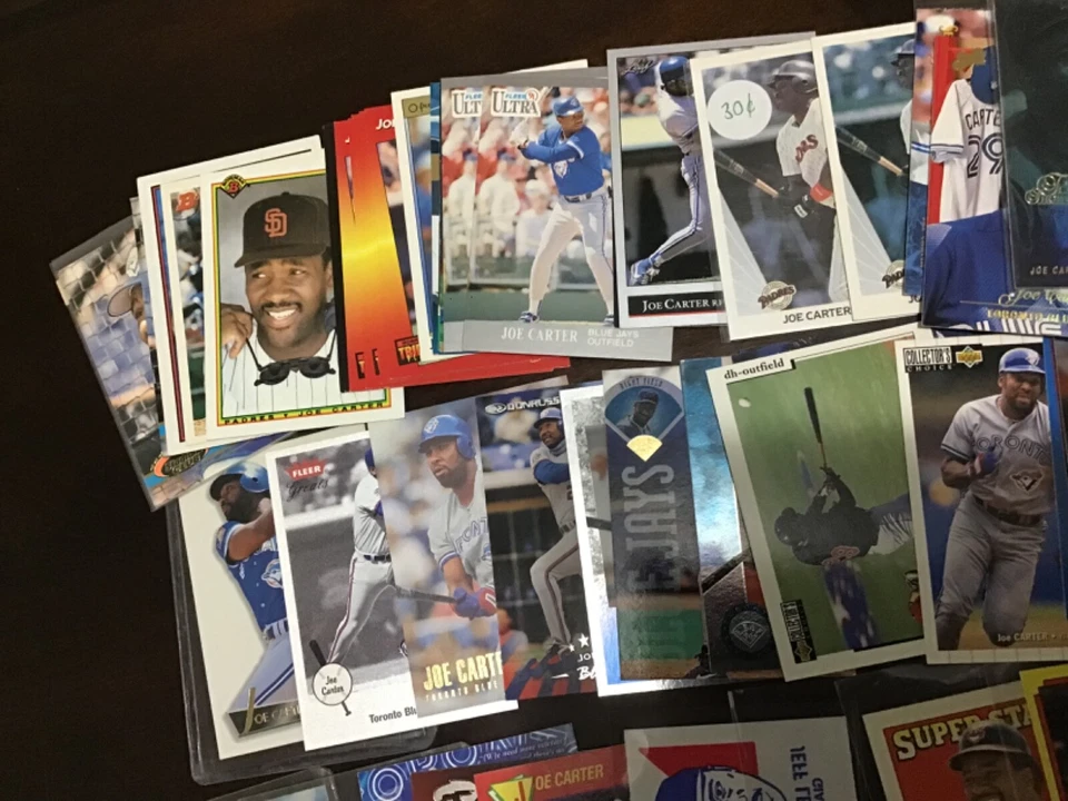 JOE CARTER Oddball Insert & Regular issue Baseball  LOT #2 INDIANS YOU CHOOSE - Image 4 of 4