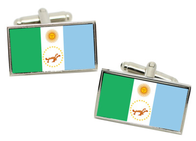 Chaco, Argentina Flagge Manschettenknöpfe IN Chrom Geschenkpackung