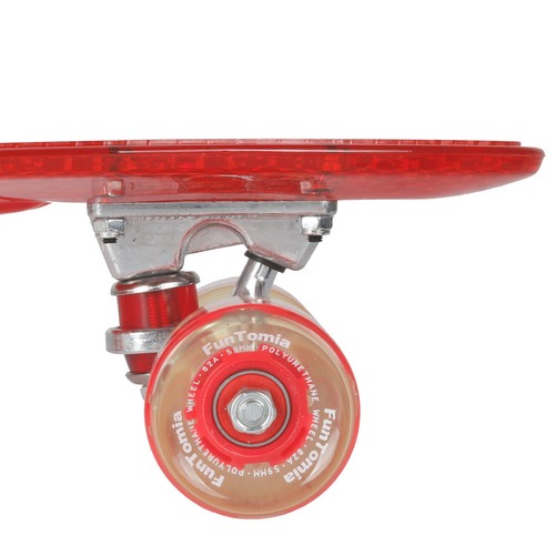 Mini-Board FunTomia LED Rollen Skateboard Cruiser board ABEC-9 + T-Tool + Gummi - Bild 49 von 64