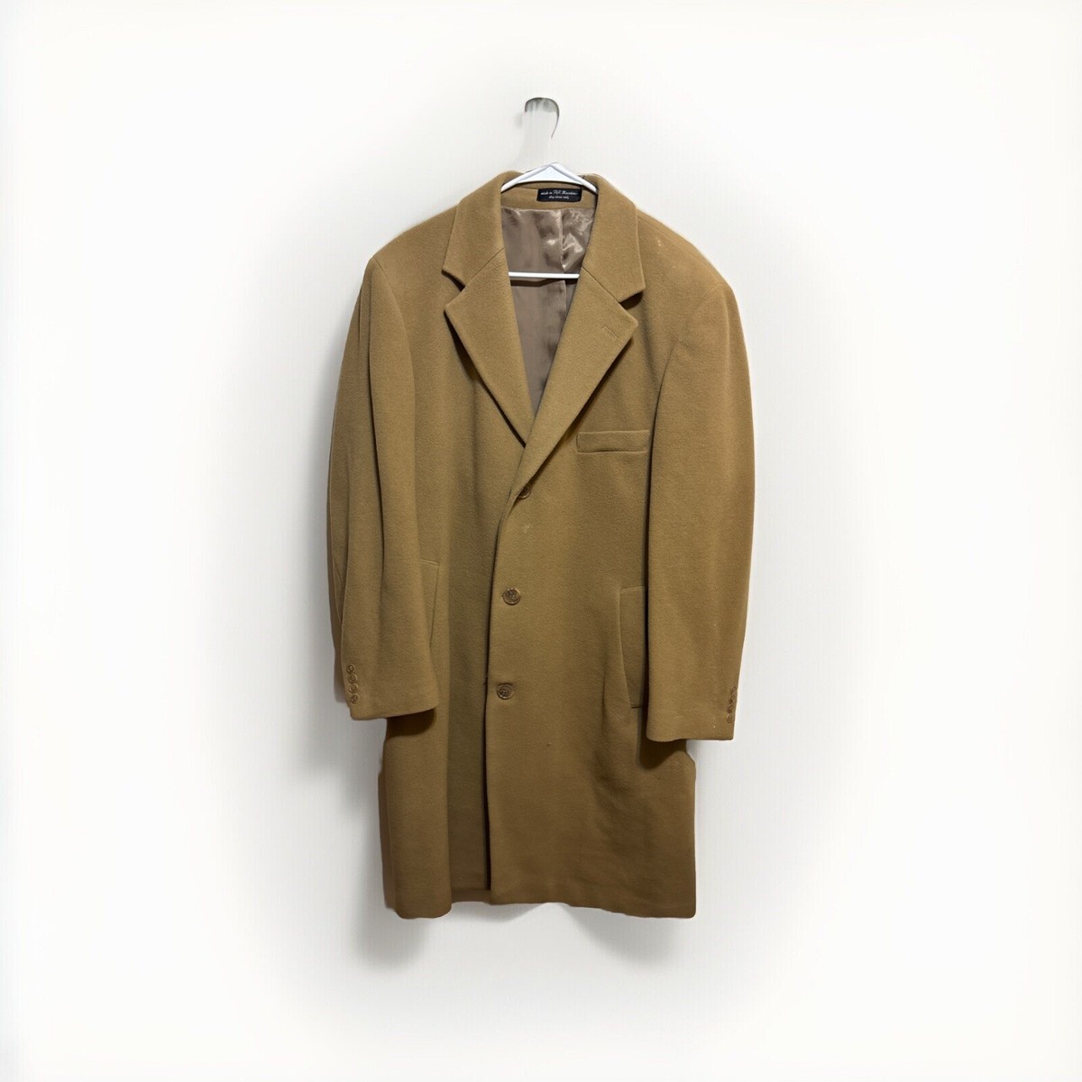 Tan Long Line Wool Coat Lauren Ralph Lauren Cashmere Wool Pea Coat