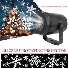 Snowflake Projector Lights Large Christmas Party Laser LED Stage Lamp Rotating