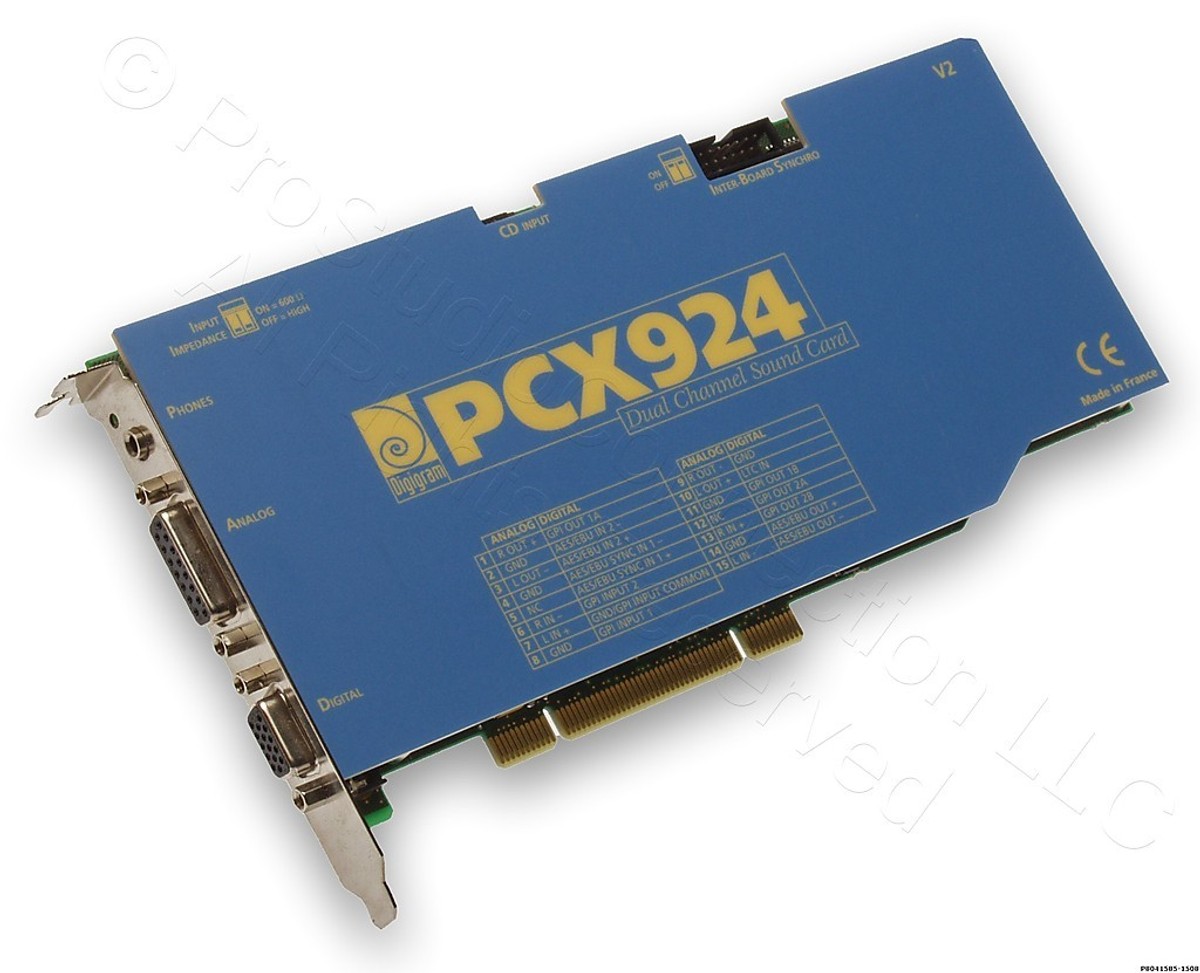 Digigram PCX924 v2 AES/EBU & Balanced Audio Broadcast Multichannel