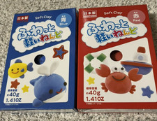 Daiso Soft clay 2 color set  Light and Fluffy Weight Made in Japan Age 3+ New