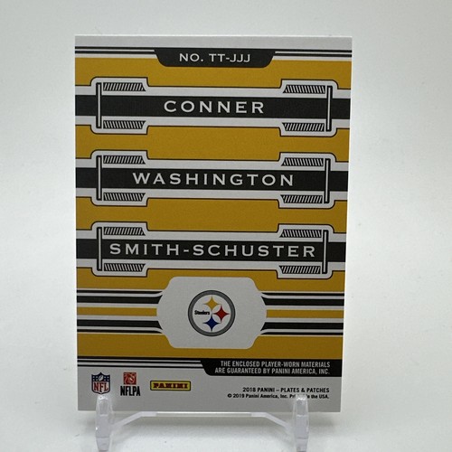2018 Panini Plates & Patches - JuJu Smith-Schuster James Washington James Conner - Picture 2 of 2