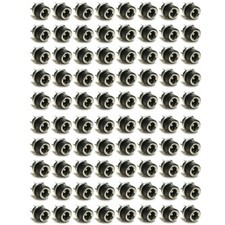 80x 5.5mm x 2.1mm Power Supply Jack Socket Female Panel Mount Plug 3A 12V DC