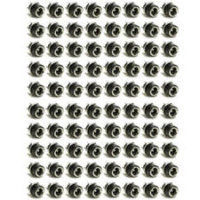 80x 5.5mm x 2.1mm Power Supply Jack Socket Female Panel Mount Plug 3A 12V DC