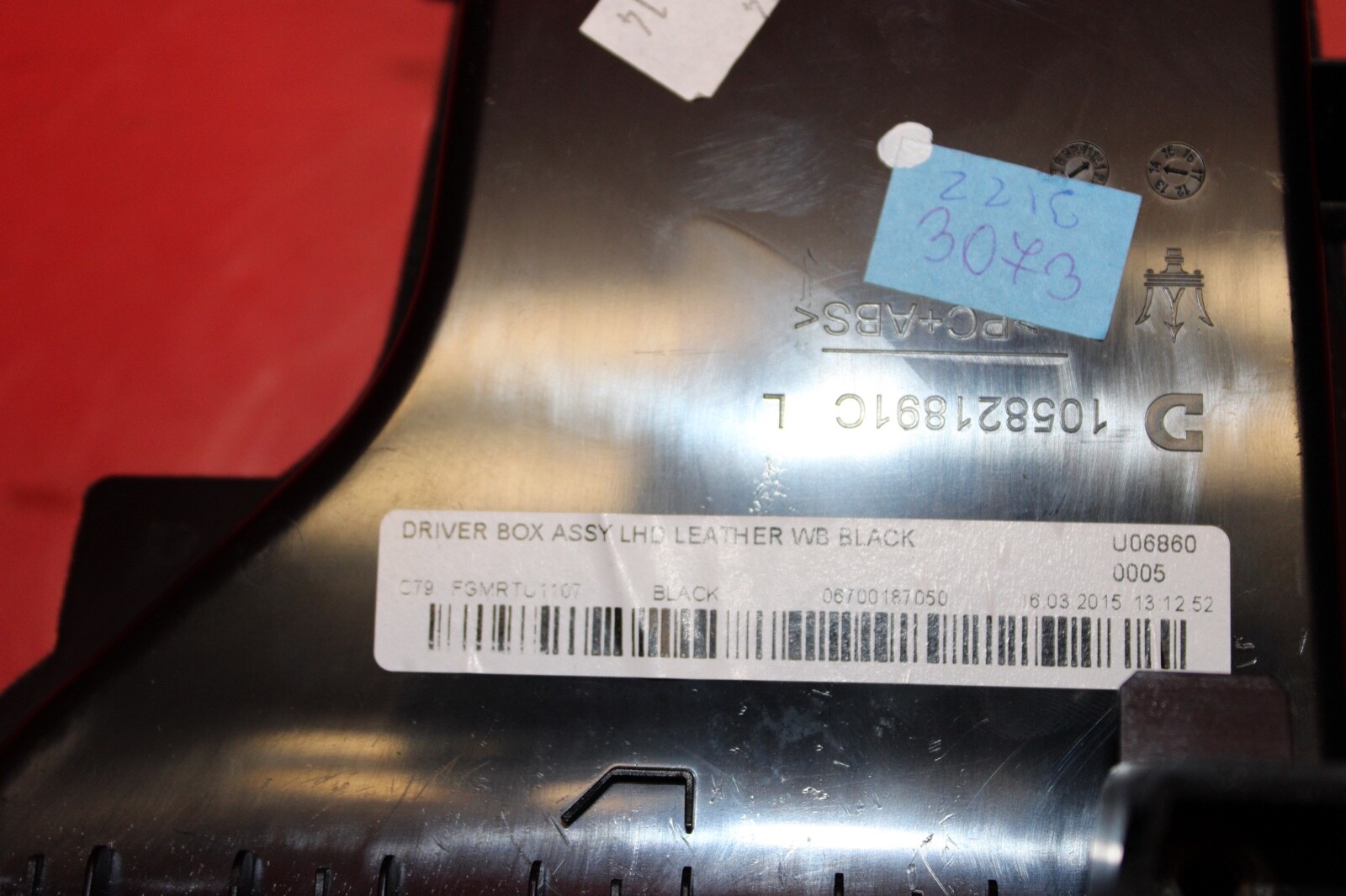 2014-2019 MASERATI GHIBLI M157 Q4 OEM LEFT DRIVER SIDE STORAGE COMPARTMENT BOX