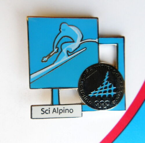 非売品IOCピンバッジFIS ITALIA 国際スキー連盟IOC