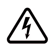 High Voltage Symbol Decal Vinyl Sticker PICK SIZE COLOR Electricity Shock Danger