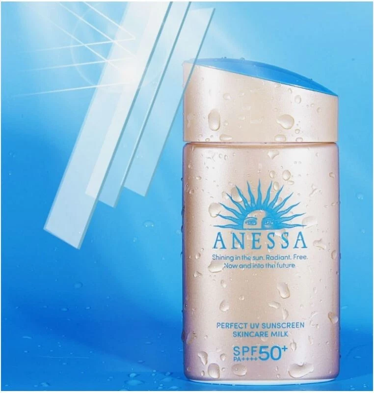 Protector solar UV Shiseido Anessa Perfect para el cuidado de la piel leche FPS50 - 60 ml / 2 oz Foto 2 de 3