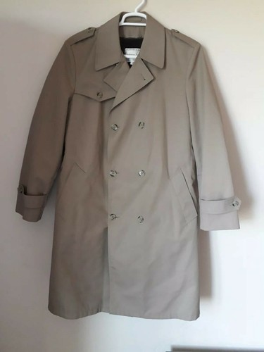 Anderson Little VTG Men's Double Breasted Lined Spread Neck Trench Coat 42Long - Picture 3 of 12