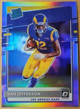 2020 Donruss Optic Van Jefferson #176 Silver Prizm Rated Rookie Los Angeles Rams