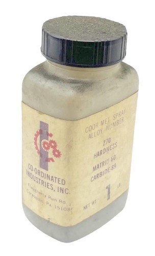 CO-ORDINATED Industries #270 Coor-Met Tungesten Carbide Nickel Base Matrix .62LB - Picture 1 of 2