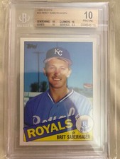 1985 Topps Bret Saberhagen BGS 10 Pristine w/9.5 Rookie