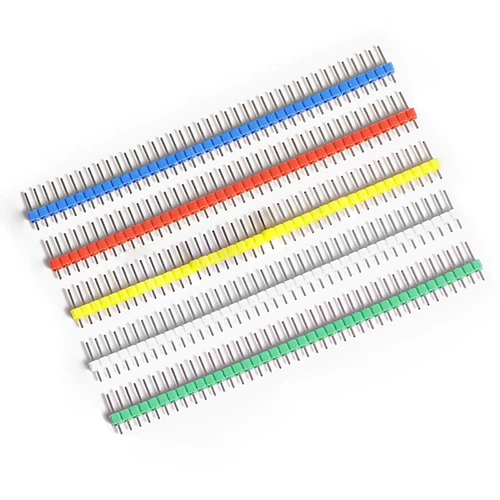 40 Pin Header Pinleiste 2,54mm Männlich Gerade Einreihig Farbig Bunt
