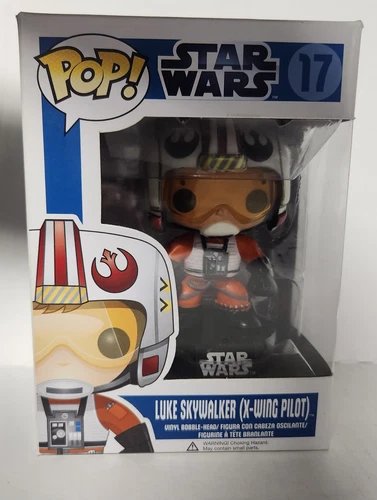 Funko Pop! Star Wars 17 Luke Skywalker X-Wing Pilot Vinyl Figure Blue Box
